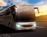 Bus at Sunset