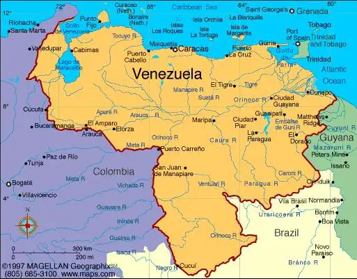Geografia da Venezuela Para Turismo