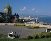 Quebec City seen from Citadelle, Quebec, Canada, North America