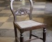 MBT-111371 : Old Chair ; The Archiepiscopal Palace ; Built In 16th Century ; UNESCO World Heritage Site ; Old Goa ; Velha Goa ; India