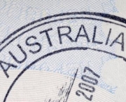 Australia immigration arrival passport stamp