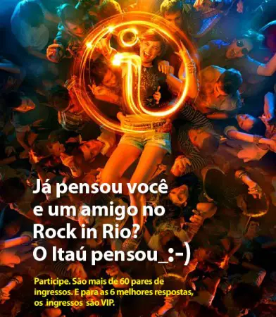 O Itaú te leva para o Rock’n Rio!