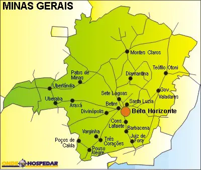 Mapa Google - Minas Gerais